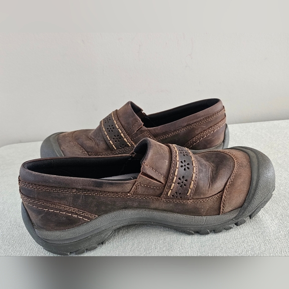 KEEN Kaci ll Womens Brown Leather Slip On Shoes - Picture 6 of 10